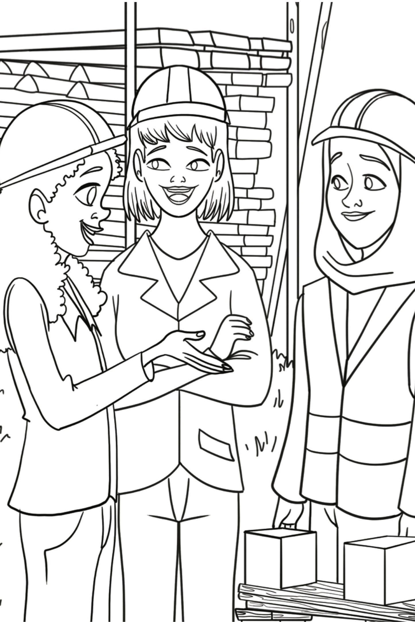 Safety Engineer Kids Coloring Page, Women in STEM Activity, STEM Activity, Classroom Resource, Career Exploration