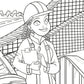 Mechanical Engineer Kids Coloring Page, Women in STEM Activity, STEM Activity, Classroom Resource, Career Exploration