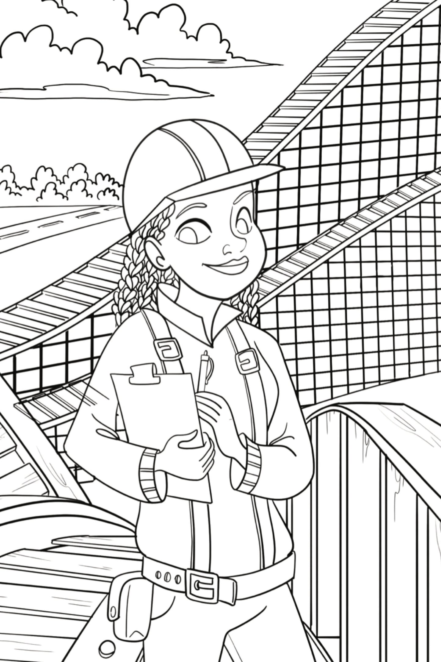 Mechanical Engineer Kids Coloring Page, Women in STEM Activity, STEM Activity, Classroom Resource, Career Exploration