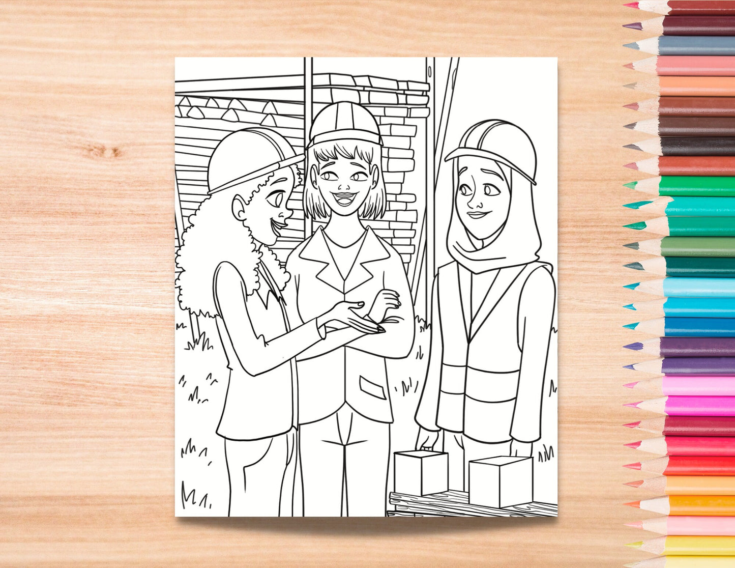 Safety Engineer Kids Coloring Page, Women in STEM Activity, STEM Activity, Classroom Resource, Career Exploration